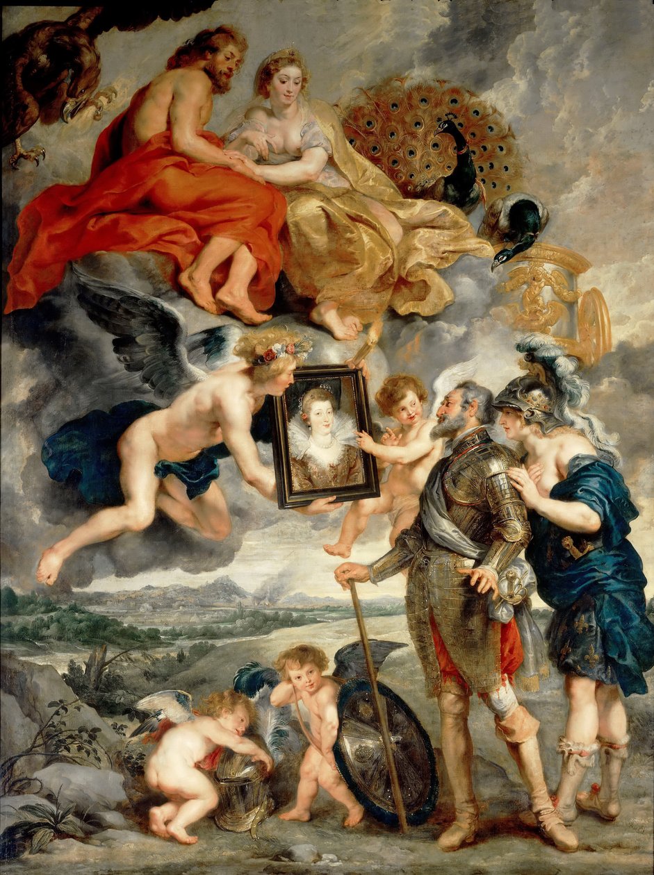 Prezentace jejího portrétu Jindřichu IV. Cyklus Marie de Medici od Peter Paul Rubens