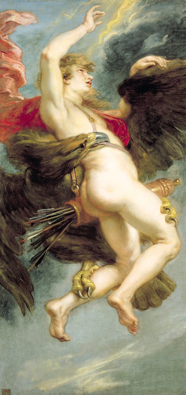 Znásilnění Ganymeda, kolem 1636-38 (olej na plátně) od Peter Paul Rubens