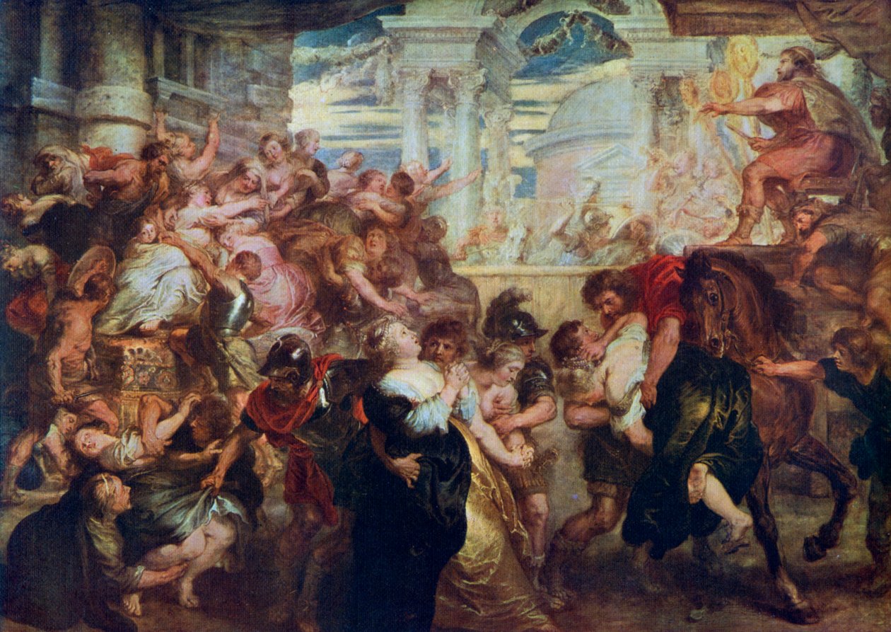 Znásilnění sabinských žen, c1635-1640, 1912. od Peter Paul Rubens