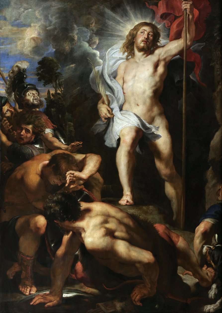 Centrální panel Vzkříšení Krista, 1611-1612. od Peter Paul Rubens