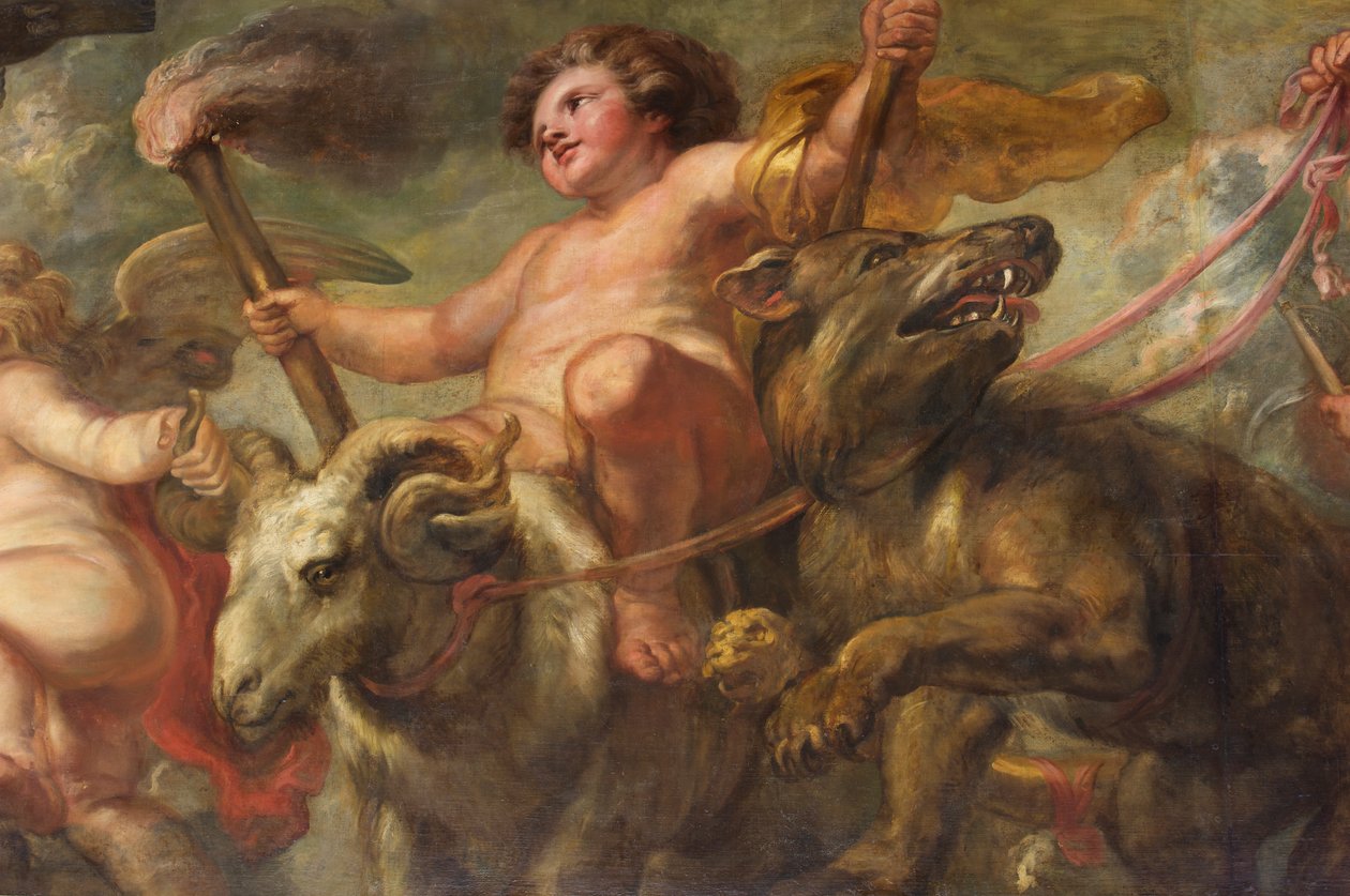 Rubensův strop, Banketní dům, Whitehall, kolem 1629-34 (olej na plátně) od Peter Paul Rubens