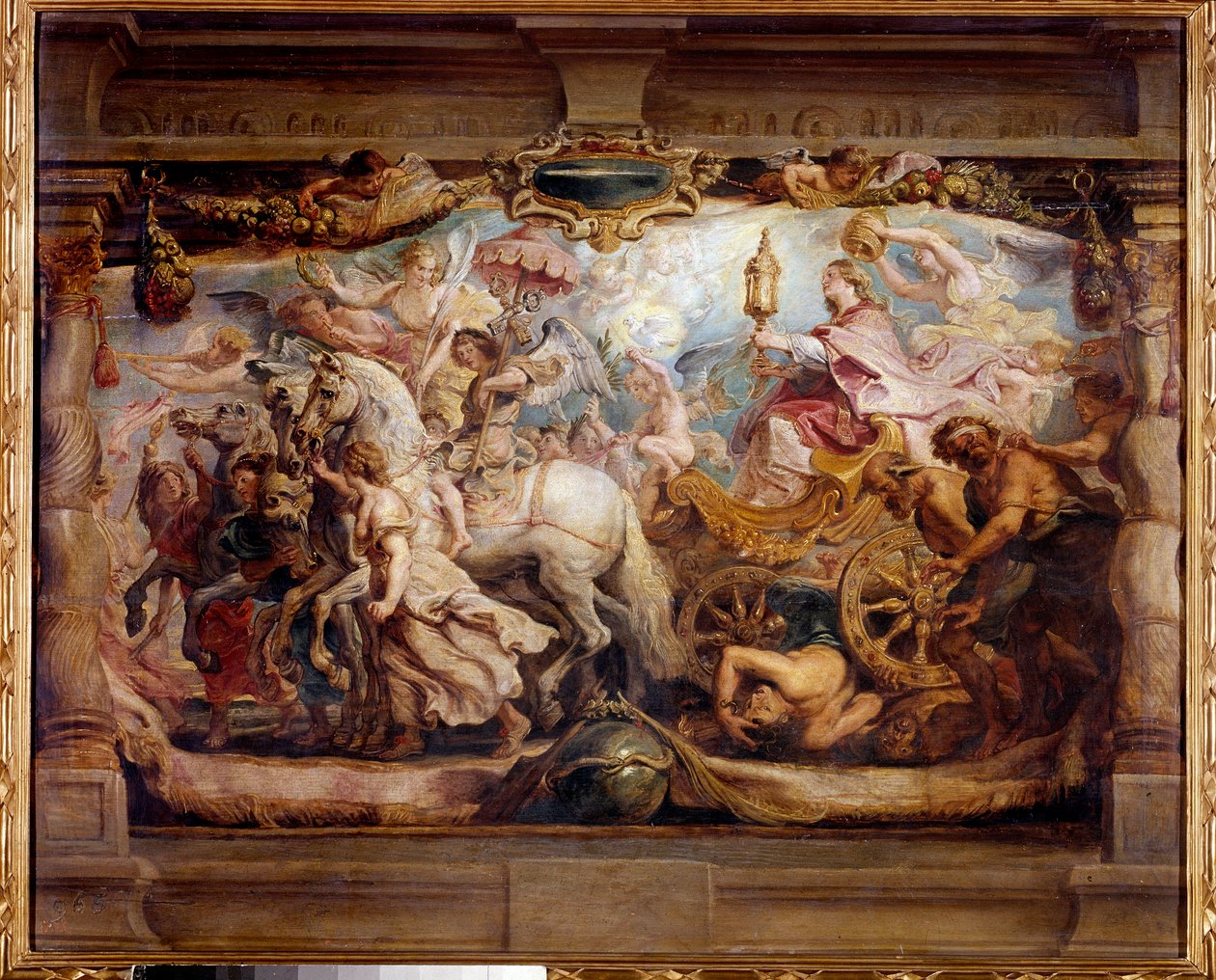 Triumf církve nad zuřivostí, nesvorností a nenávistným obrazem od Petera Paula (Pierre-Paul) Rubense (nebo Petra Pavla nebo Petruse Pauluse) (1577-1640) 17. století. Madrid, muzeum Prado od Peter Paul Rubens