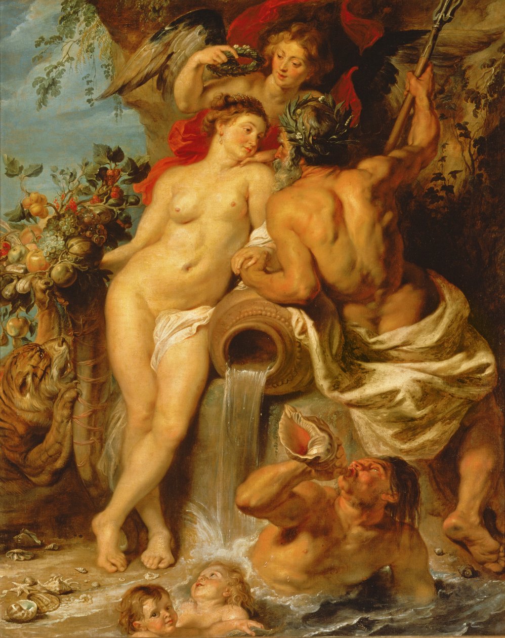 The Union of Earth and Water, c.1618 (olej na plátně) od Peter Paul Rubens