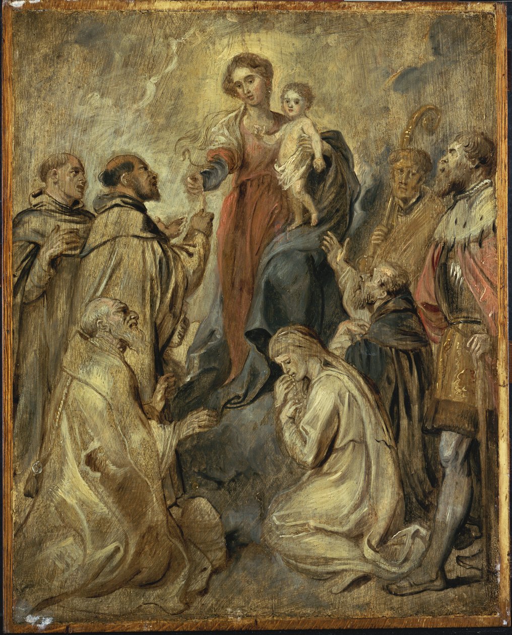 Panna a dítě růžencové od Peter Paul Rubens