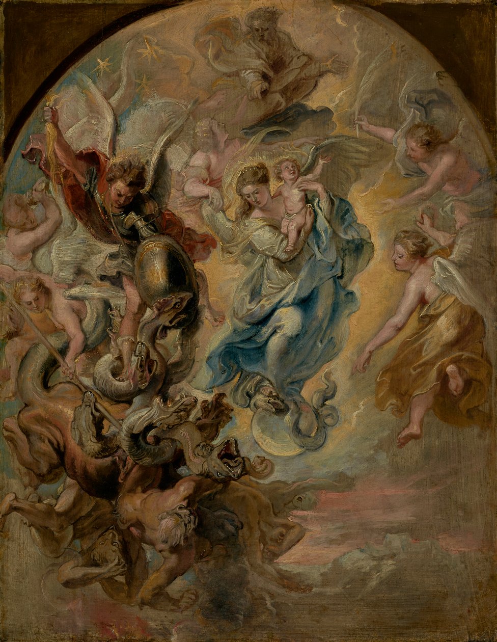 Panna jako žena Apokalypsy, c.1623-4 od Peter Paul Rubens