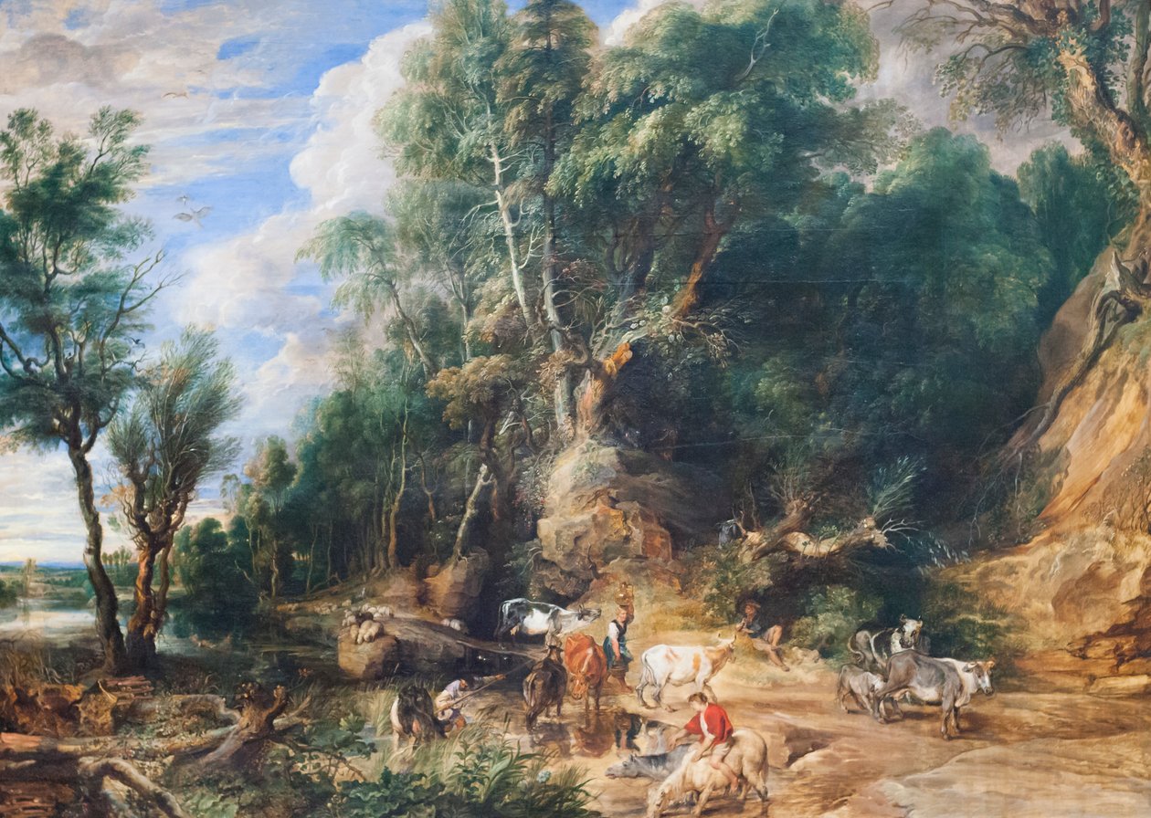 The Watering Place, cca 1615-22 (olej na dubu) od Peter Paul Rubens