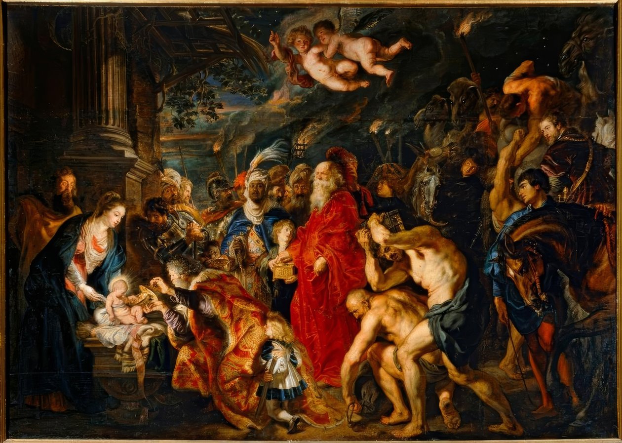 Klanění tří králů od Peter Paul Rubens