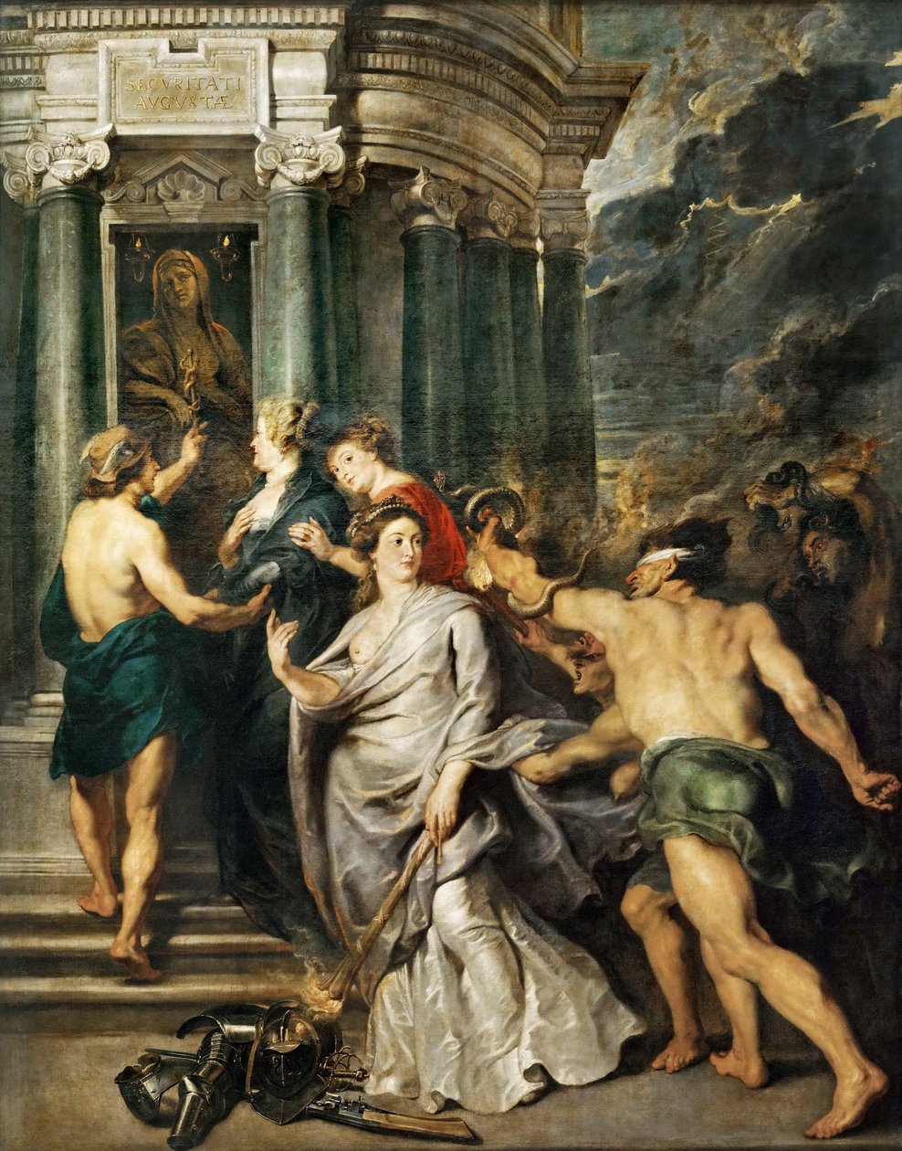 Uzavření míru v Angers Cyklus Marie de Medici od Peter Paul Rubens
