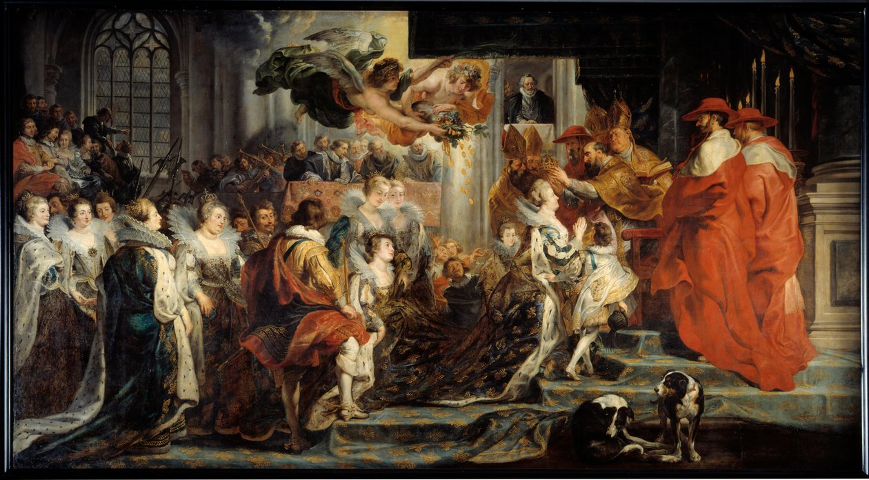 Korunovace Marie Medicejské od Peter Paul Rubens