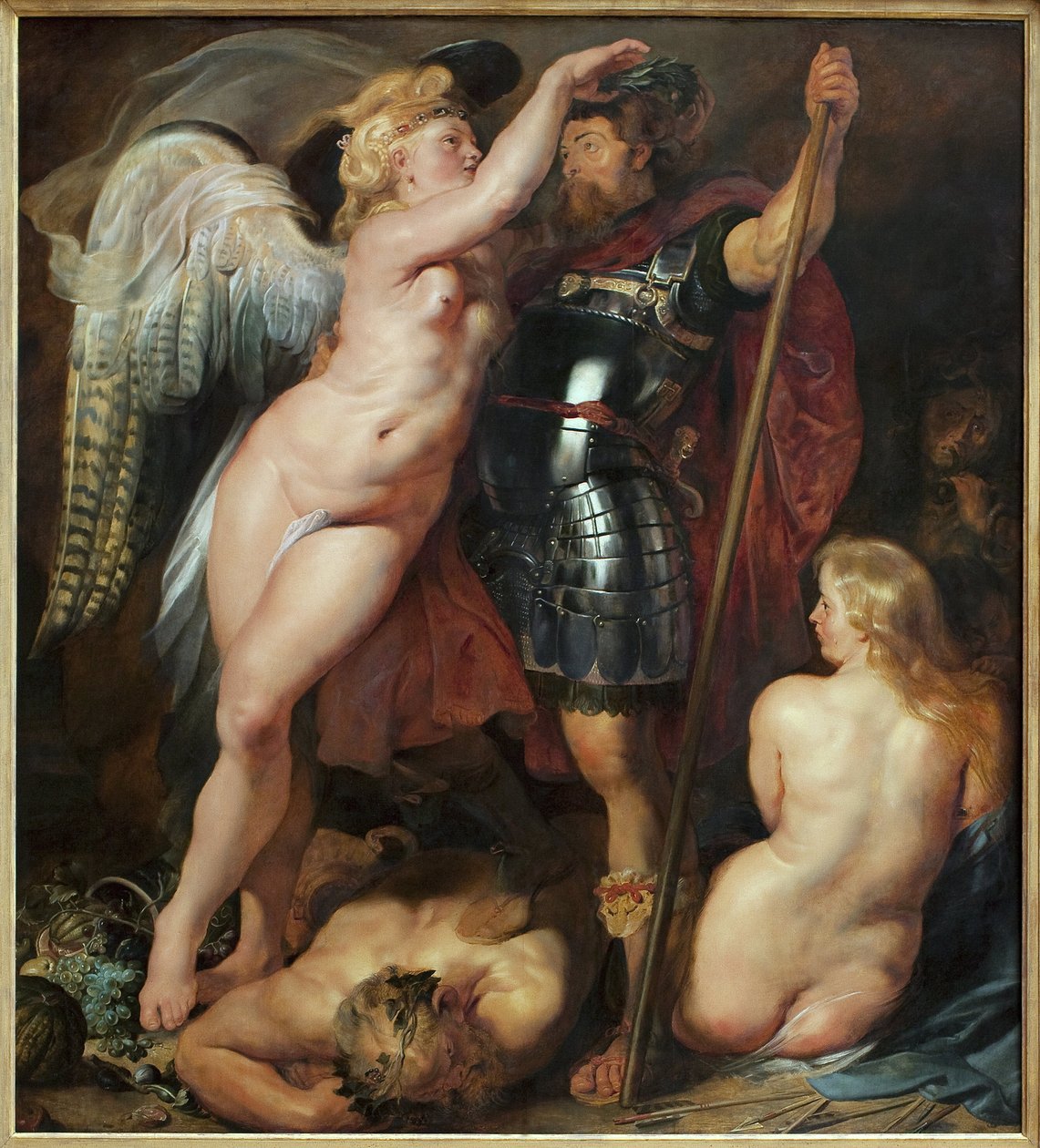 Korunovace hrdinů. Obraz Petera (Pietera) Paula Rubense (1577-1640), olej na plátně, kolem roku 1622. Vlámské umění 17. století. Mnichov, Alte Pinakothek (Německo). od Peter Paul Rubens