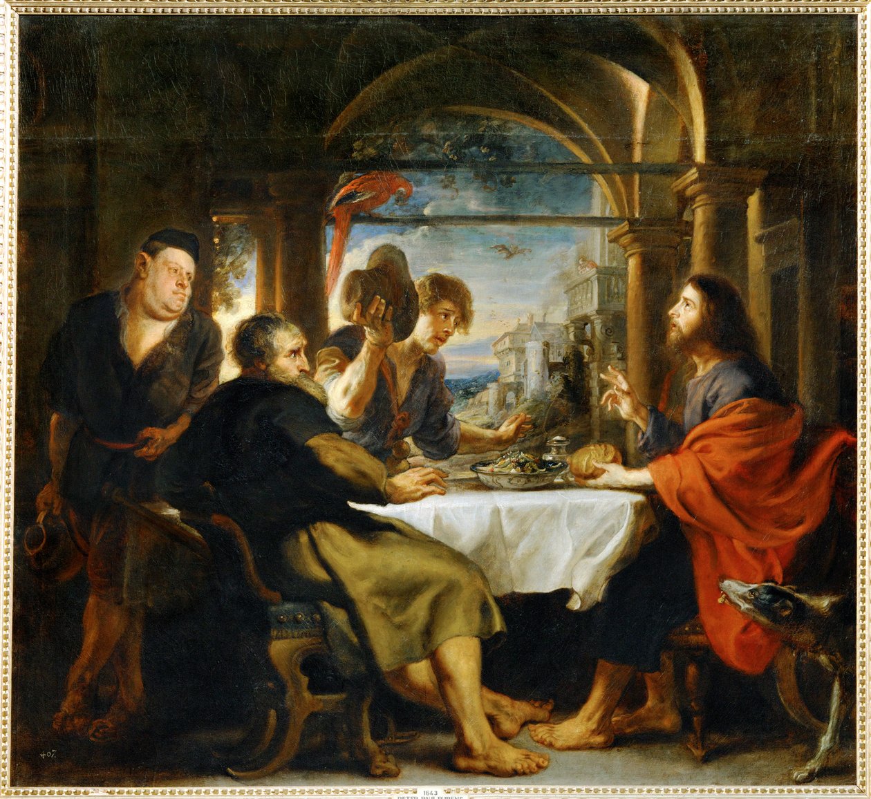 Večeře v Emauzích (malba na plátně) od Peter Paul Rubens