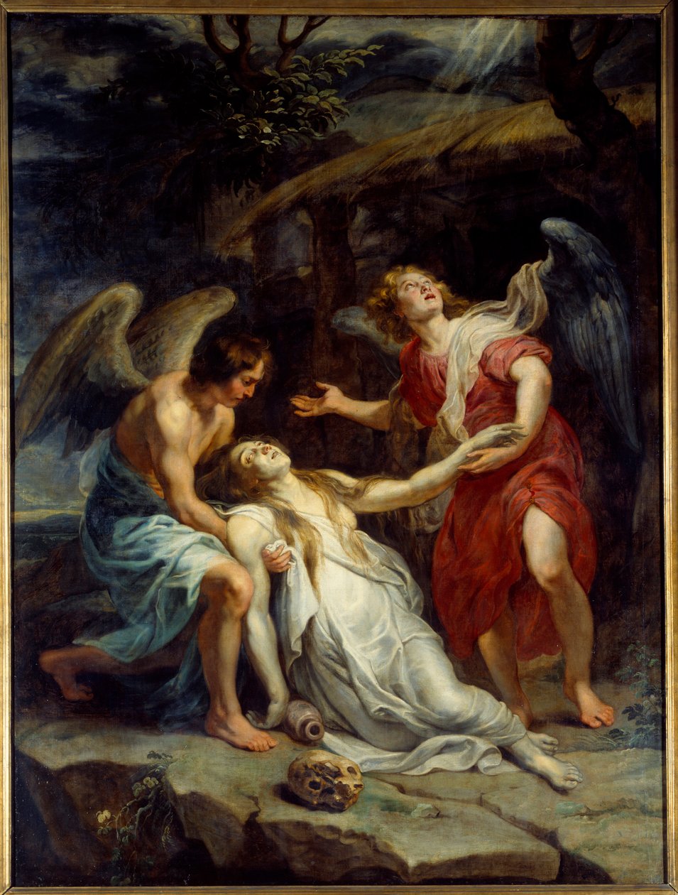 Extáze svaté Máří Magdaleny. Obraz Pierre Paul (Pierre-Paul) Rubens (nebo Peter Paul nebo Petrus Paulus) (1577-1640) Ec. Flam., asi 1619-1620. Olej na plátně. Rozměr: 2,95 x 2,20 m. Lille, Muzeum výtvarných umění od Peter Paul Rubens