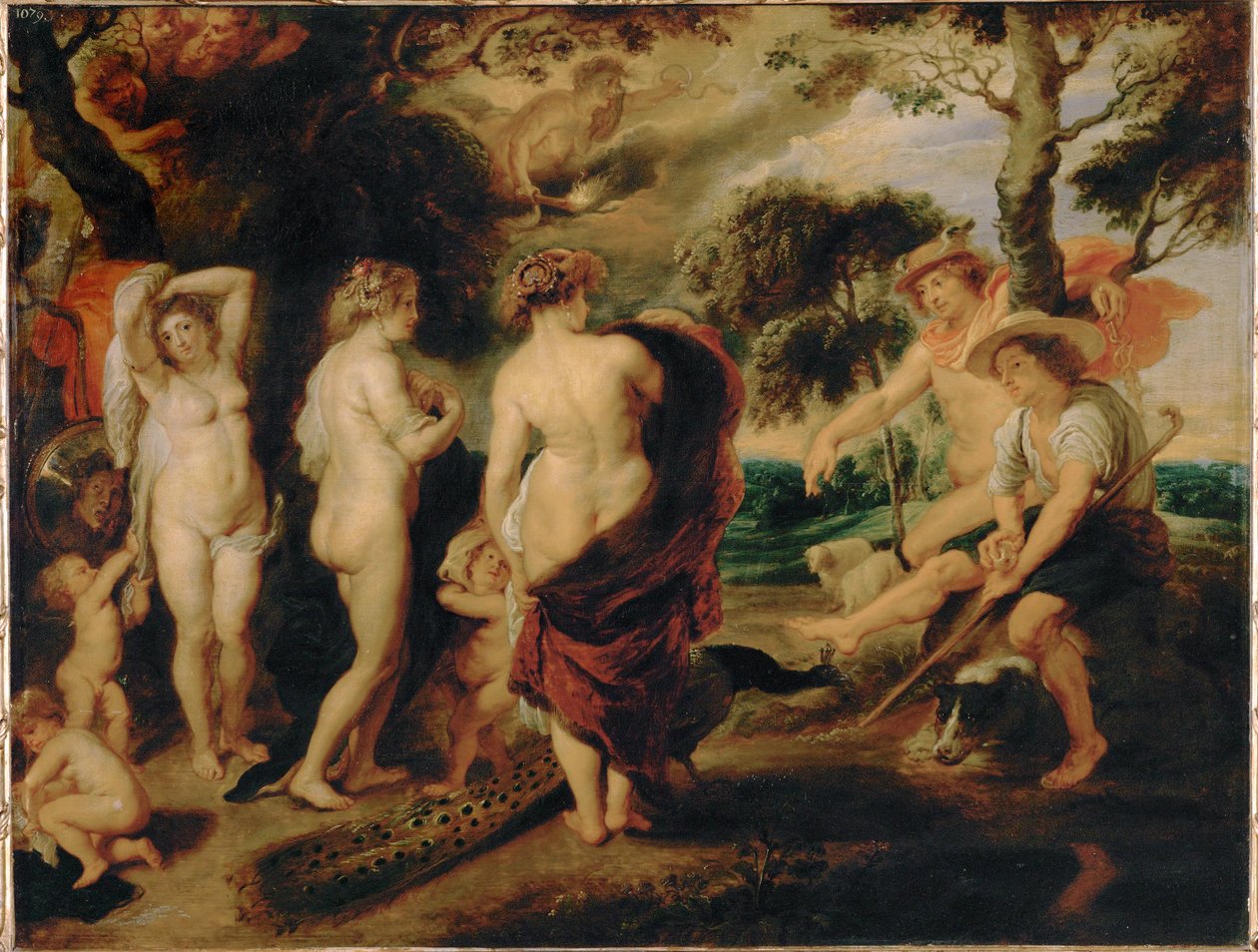 Pařížský soud (malba na dubovém dřevě) od Peter Paul Rubens