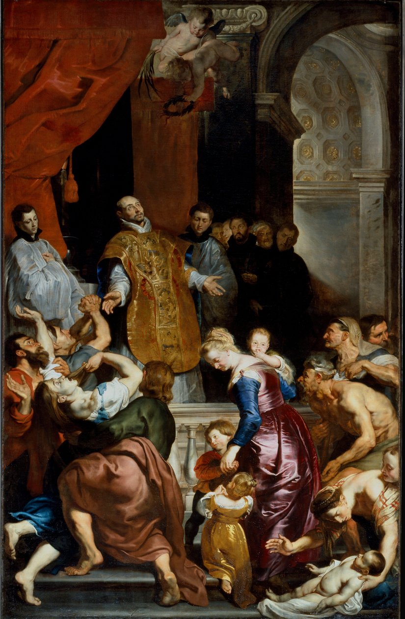 Zázraky svatého Ignáce z Loyoly. Obraz Pierre Paul (Pierre-Paul) Rubens (nebo Peter Paul nebo Petrus Paulus) (1577-1640) od Peter Paul Rubens