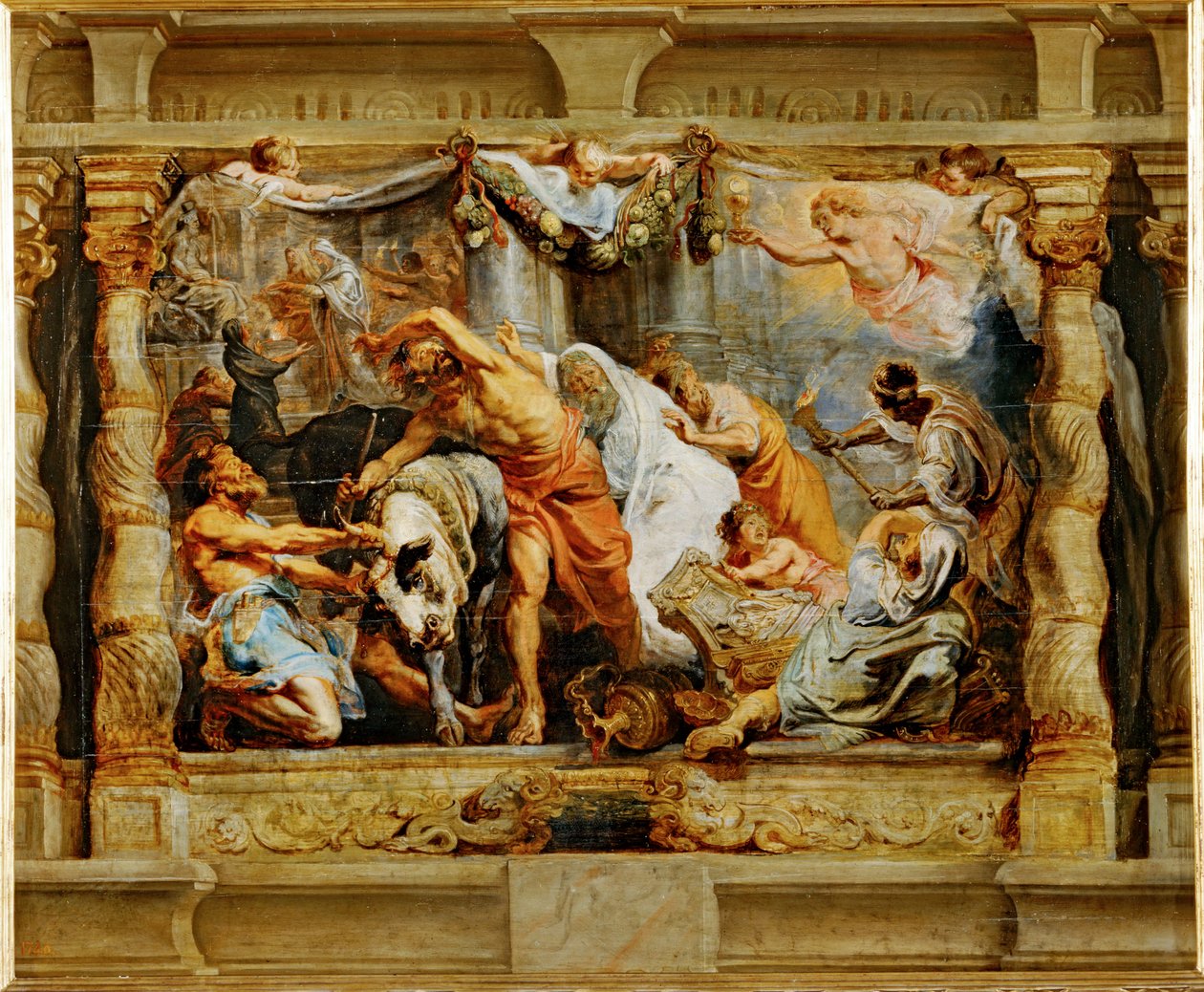 Vítězství eucharistie nad modloslužbou (malba na plátně) od Peter Paul Rubens