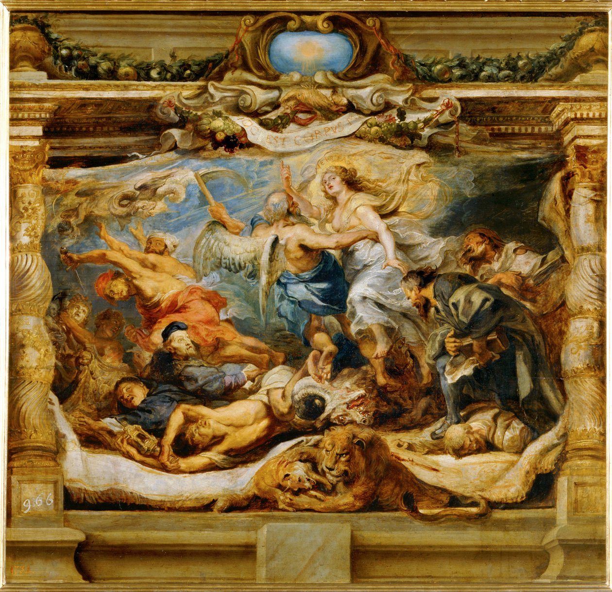 Triumf katolické pravdy (malba na plátně) od Peter Paul Rubens