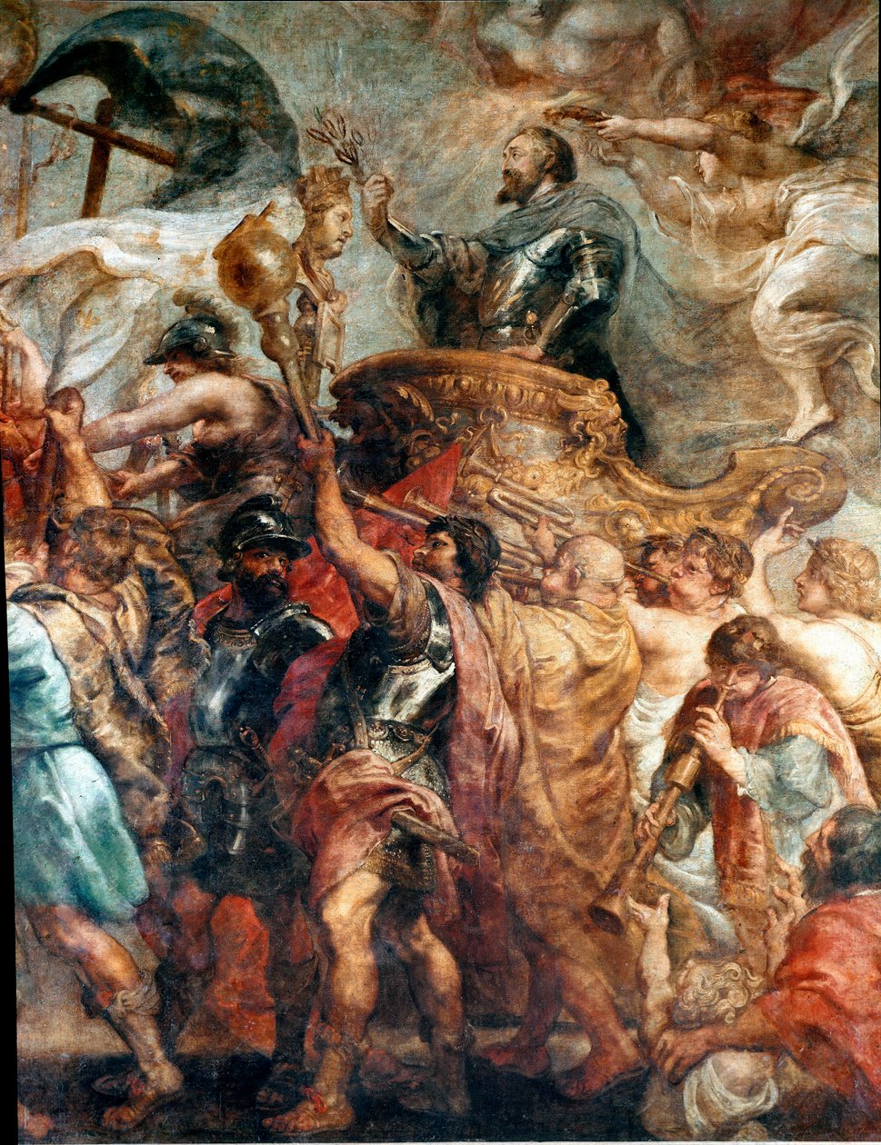 Triumfální vstup Jindřicha IV do Paříže (Detail) (olej na plátně od Peter Paul Rubens