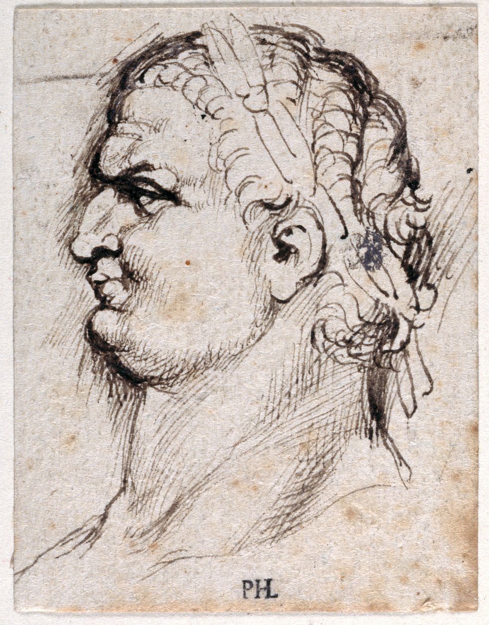 Titus, z deseti kreseb osmi z prvních dvanácti Caesarů, po medailích Giovanniho da Cavina (pero a inkoust na papíře) od Peter Paul Rubens