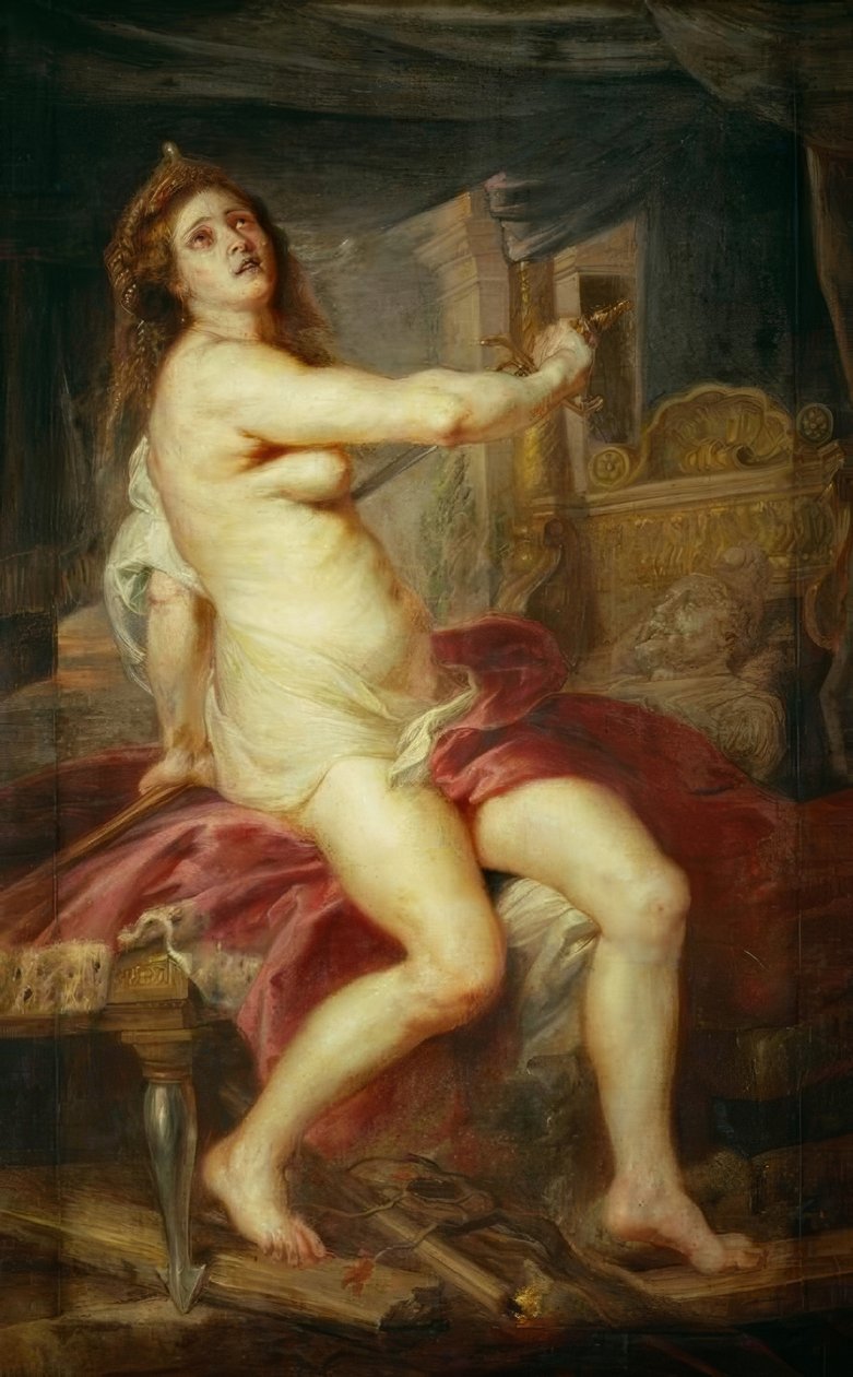 Smrt Dido od Peter Paul Rubens