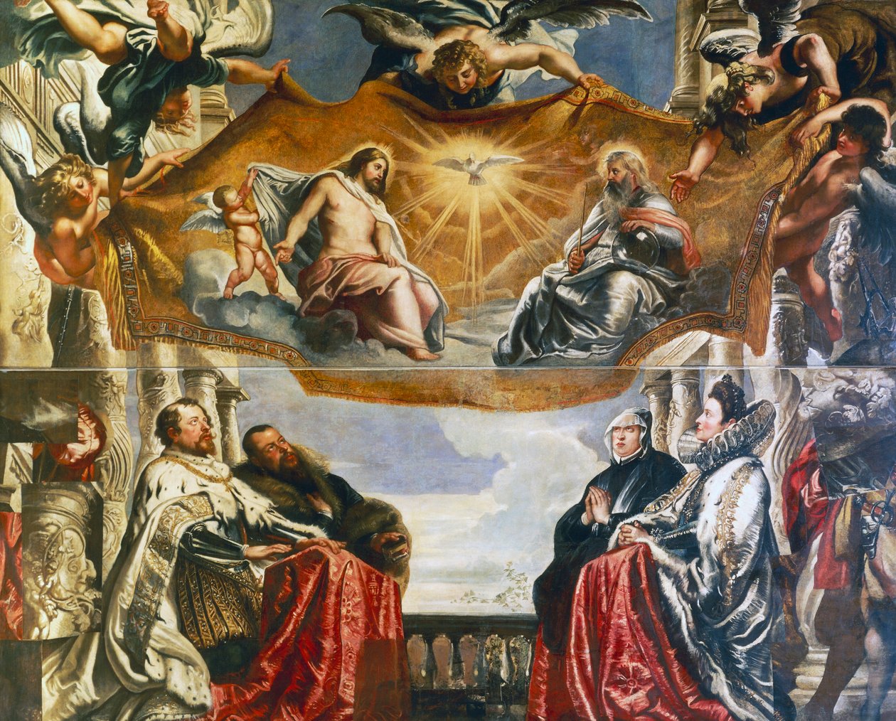 Trojice zbožňovaná rodinou Gonzagů od Peter Paul Rubens