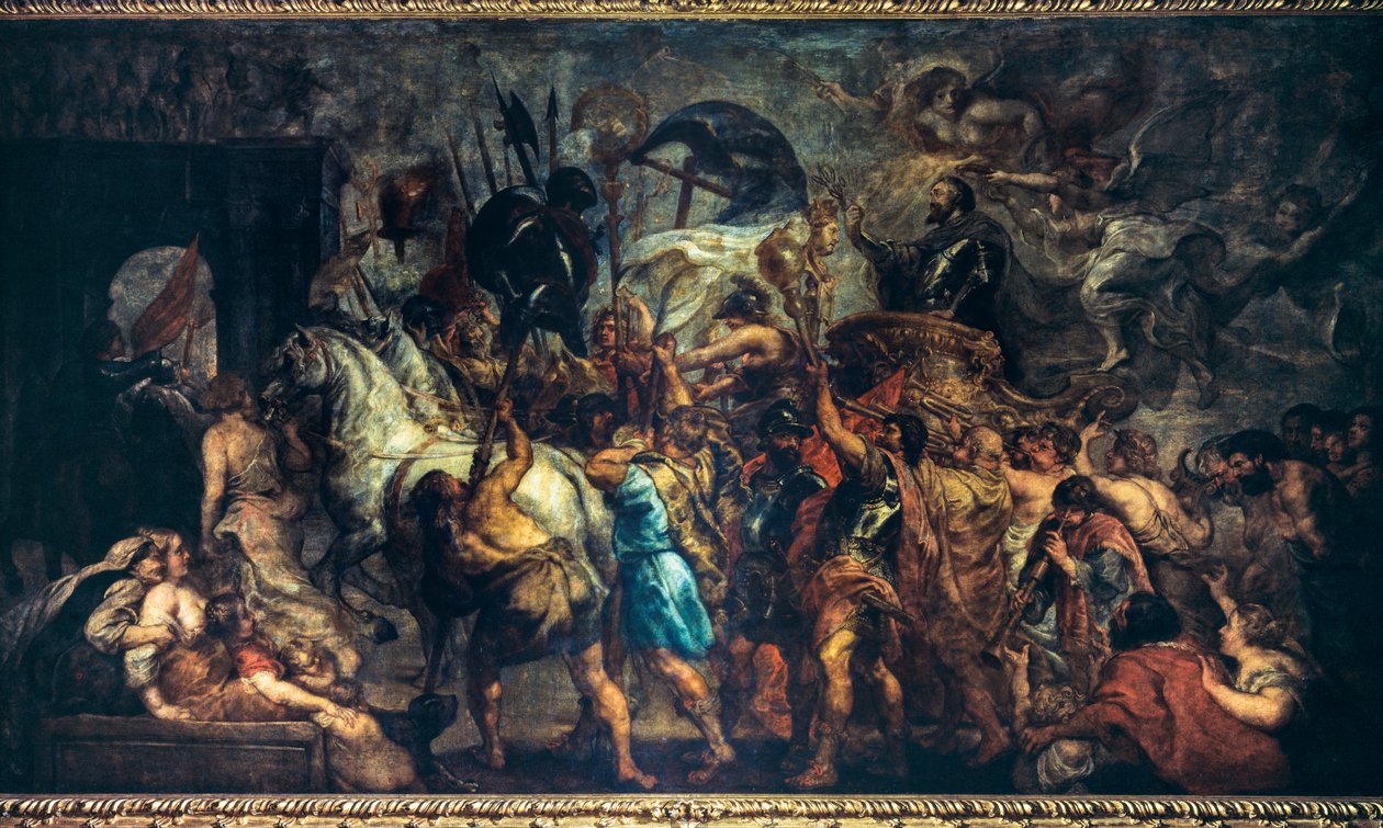 Triumfální vstup Jindřicha IV v Paříži (22 od Peter Paul Rubens