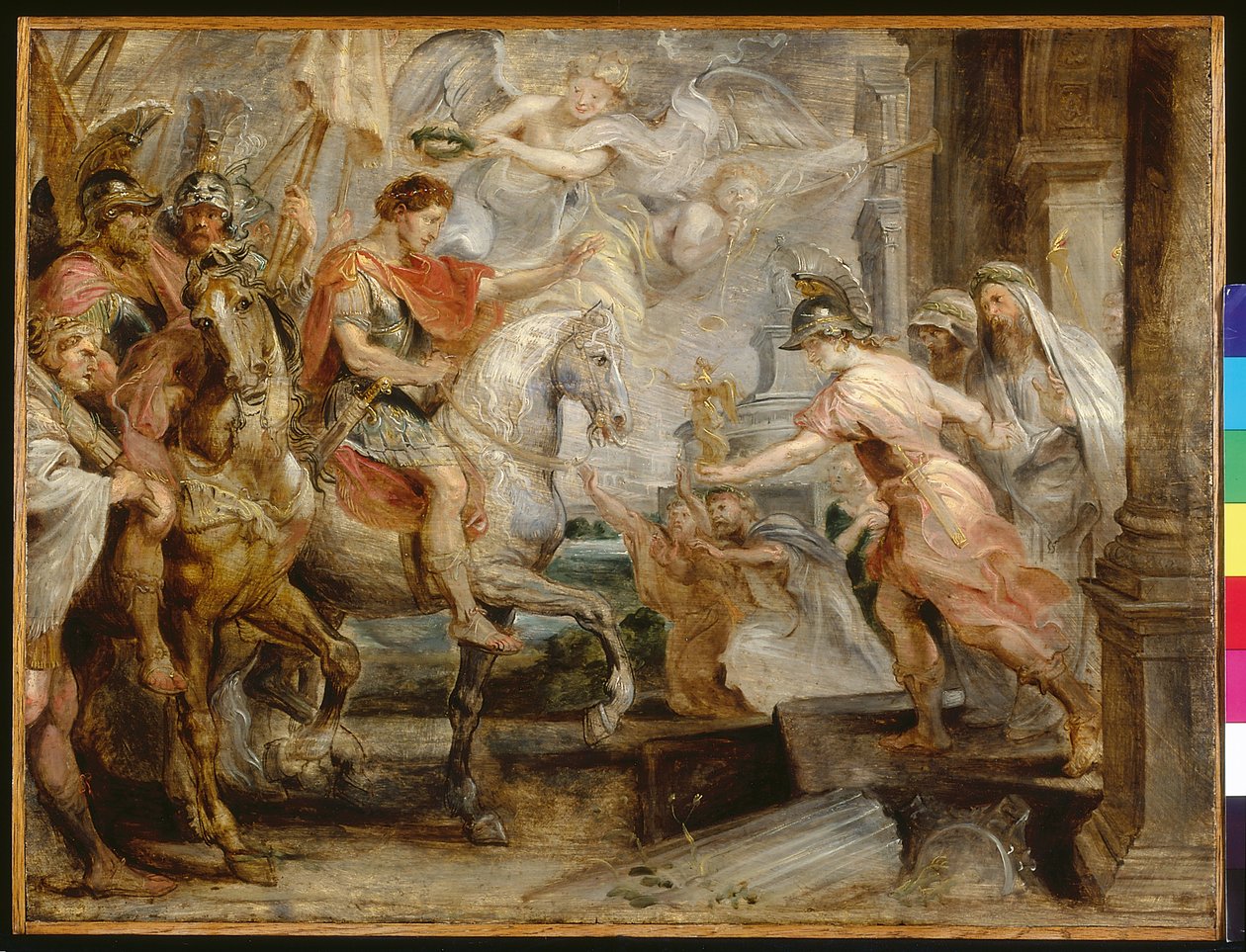 Triumfální vjezd Konstantina do Říma (olej na dřevě) od Peter Paul Rubens