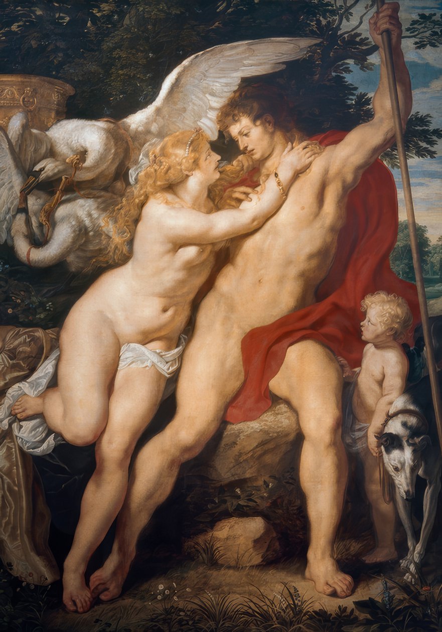 Venuše a Adonis od Peter Paul Rubens