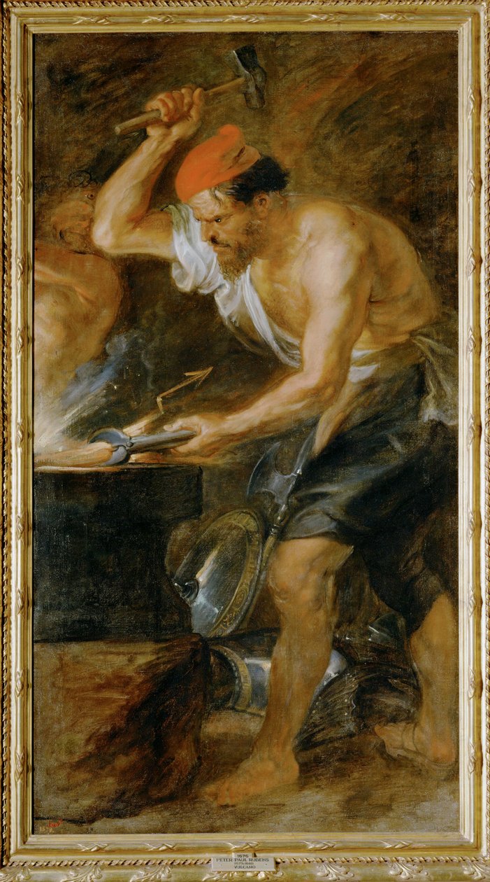 Vulkán kuje Jupiterův blesk (malba na plátně) od Peter Paul Rubens