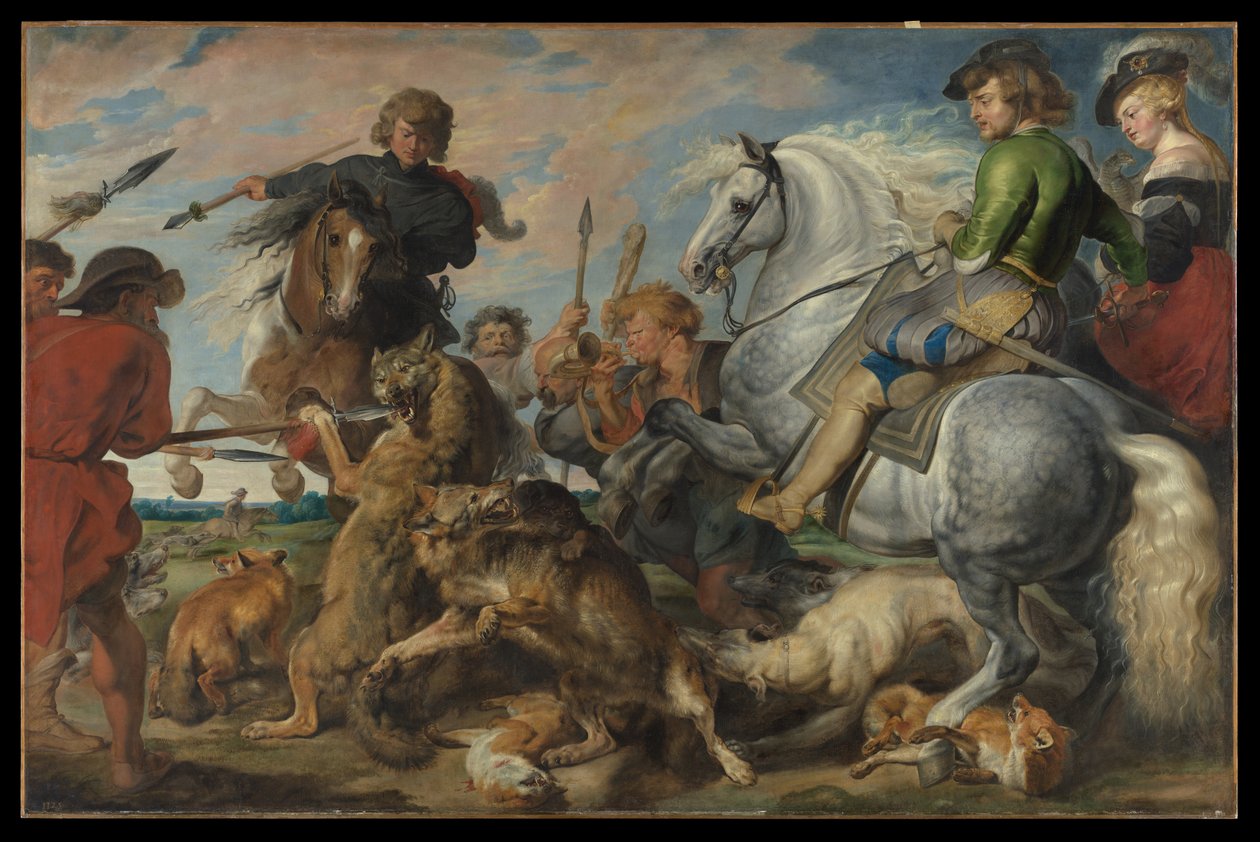 Lov na vlky a lišky od Peter Paul Rubens