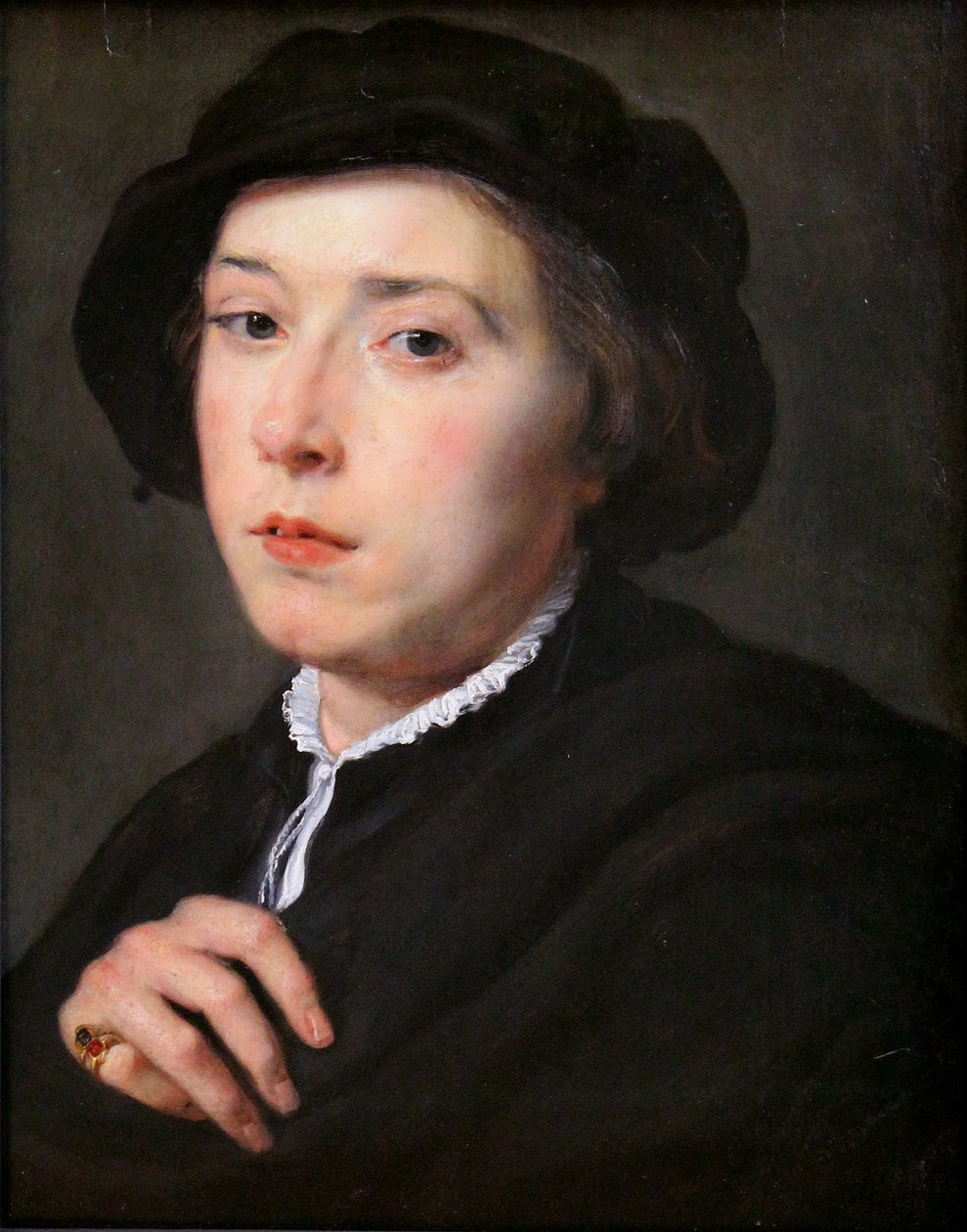 Mladý muž s černým kloboukem od Peter Paul Rubens