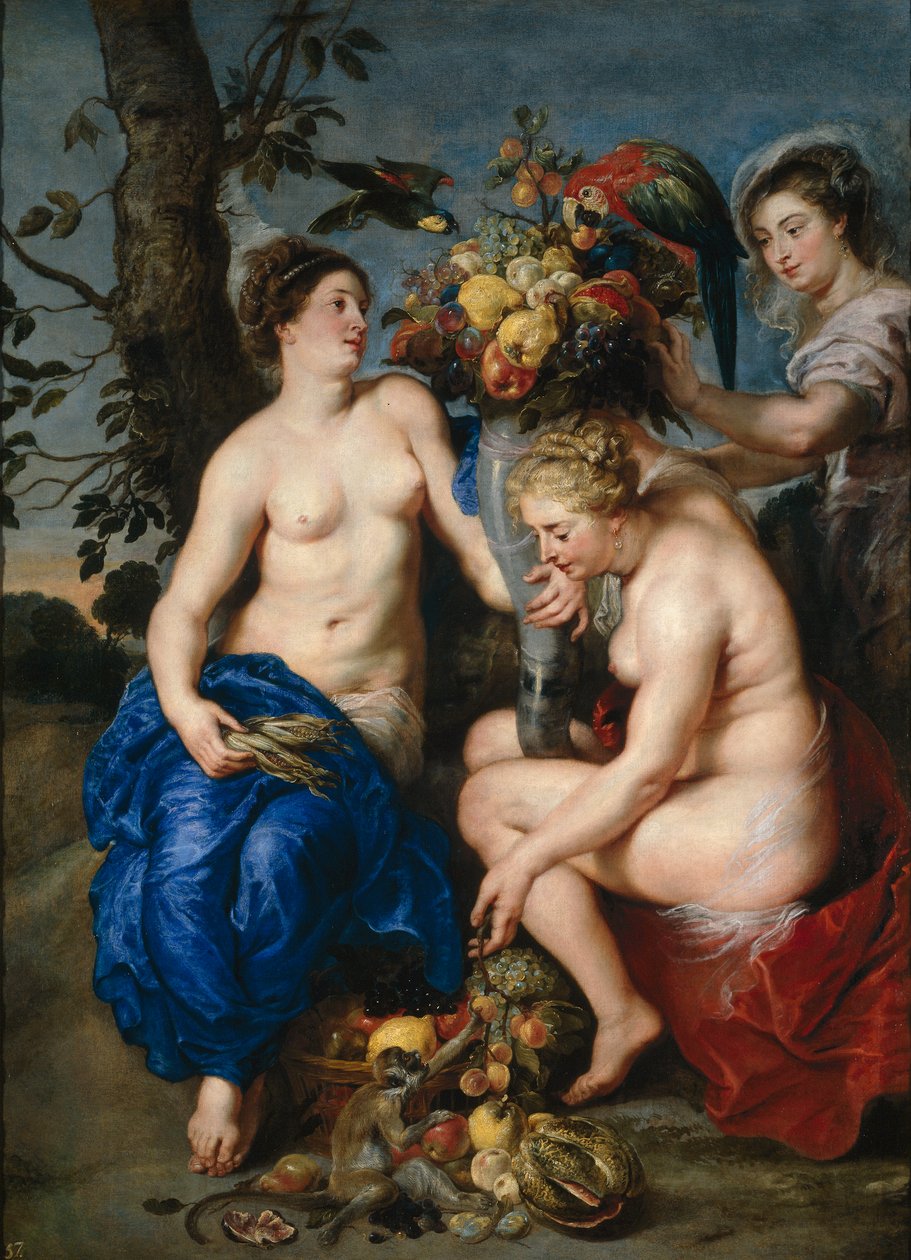 Ceres se dvěma nymfami od Peter Paul and Snyders Frans  Rubens