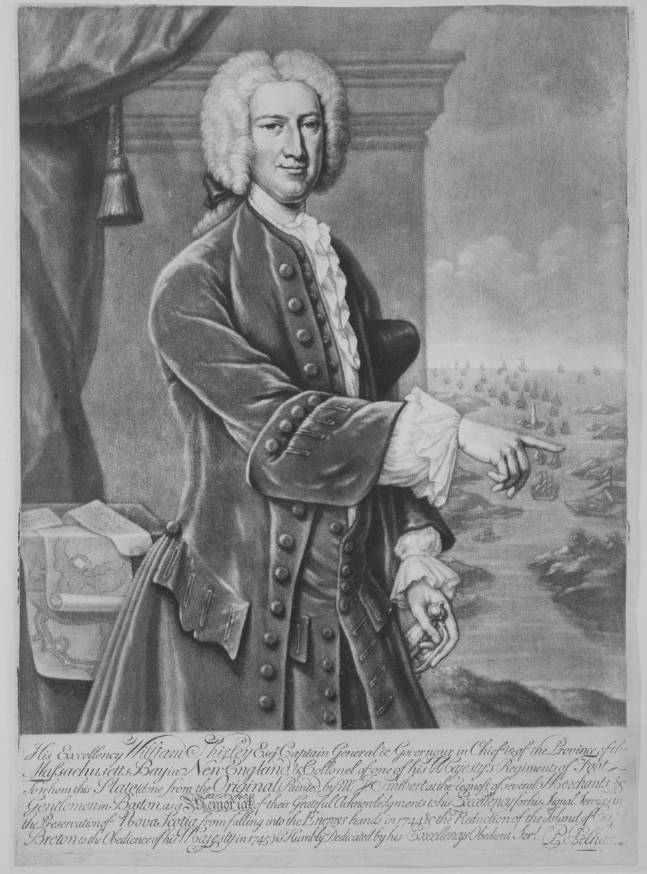 William Shirley, guvernér Massachusetts, 1747., 1747. od Peter Pelham