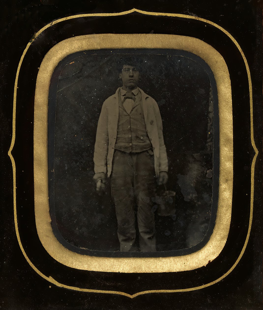 Muž s kbelíkem a štětcem, pozdní 1850-60s. od Peter Ralston