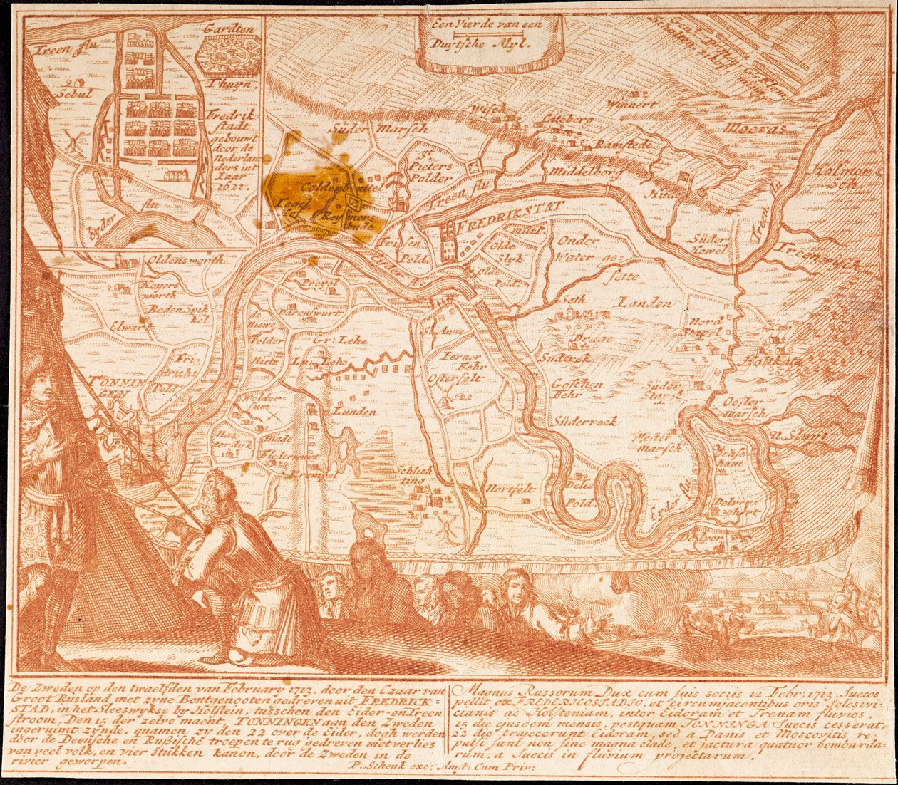 Dobytí Friedrichstadtu 12. února 1713 1713. od Peter Schenk