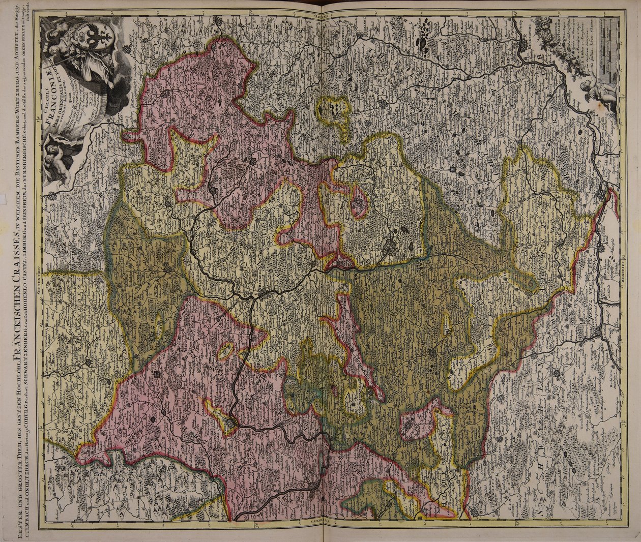 Circuli Franconiae pars orientalis et potior novissimè delineata ... od Peter Schenk the Elder