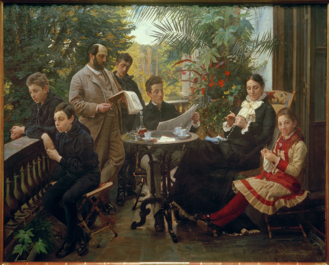 Hirschsprung, Heinrich; Dánský výrobce tabáku, patron a sběratel umění (zakladatel Hirschsprung Collection v Kodani); Kodaň 7 od Peder Severin Krøyer