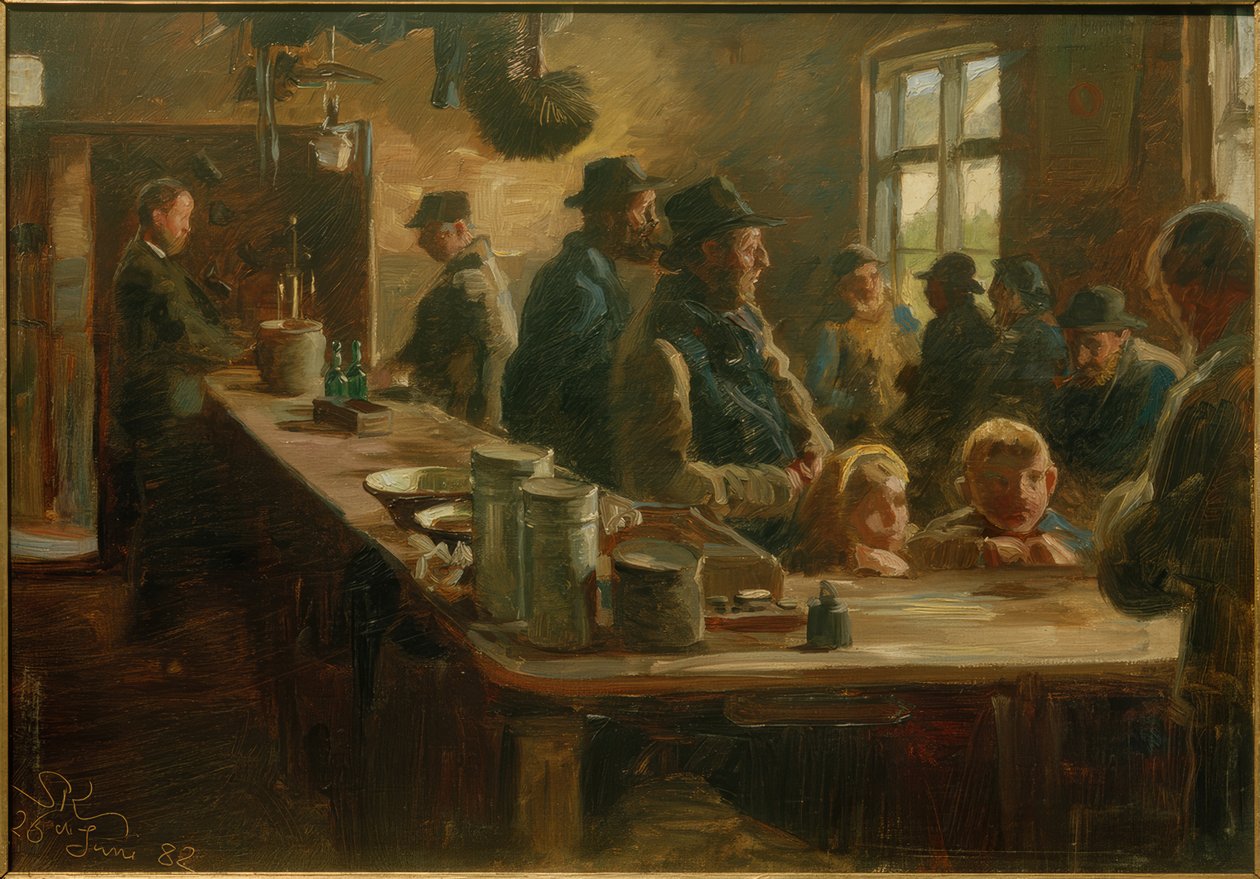 V obchodě s potravinami, když nelovíte od Peder Severin Krøyer