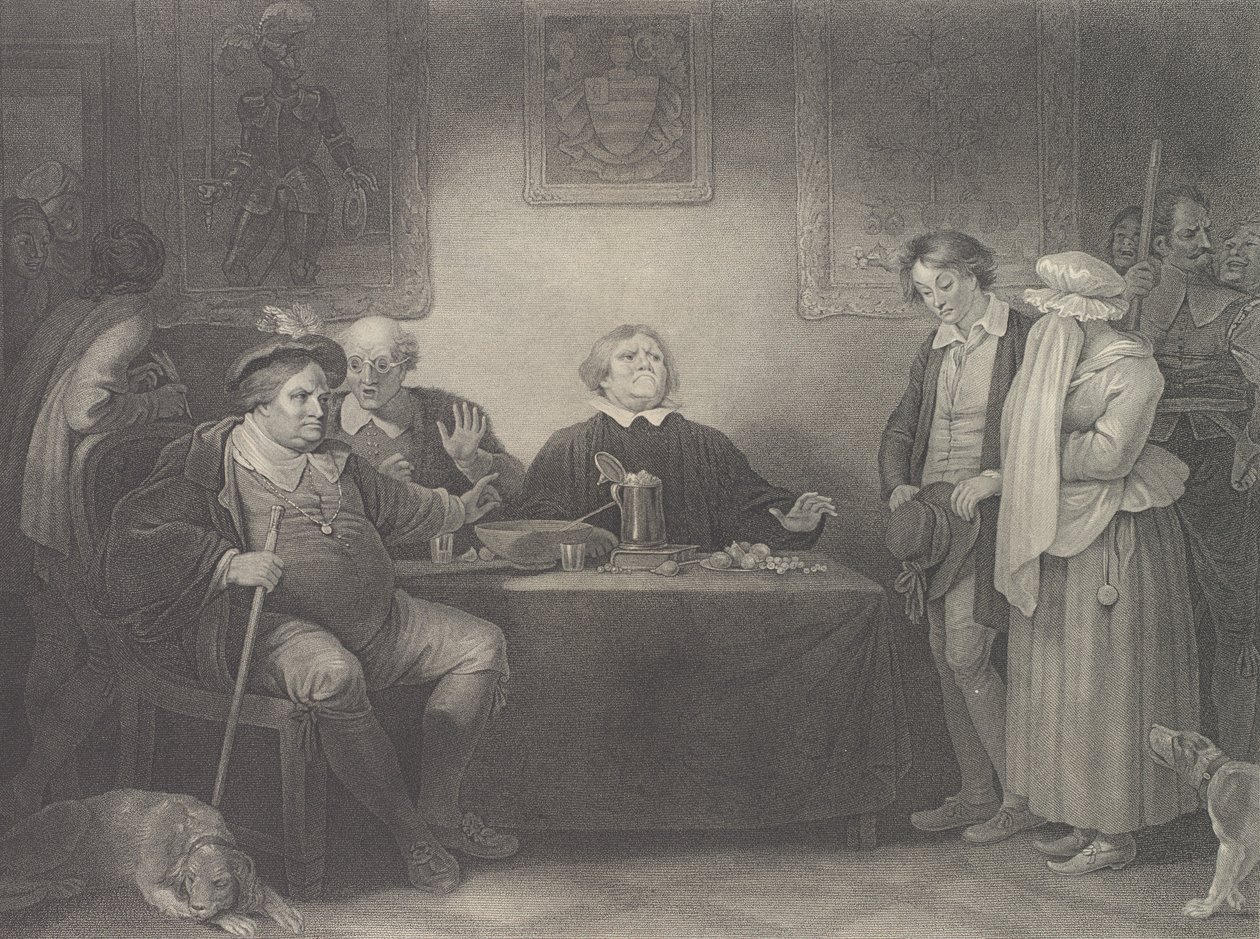 The Seven Ages, Fifth Age: The Justice Shakespeare, As You..., poprvé publikováno v roce 1801, znovu vydáno v roce 1852. od Peter Simon