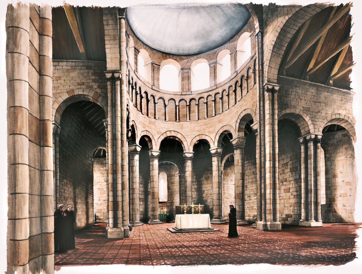 Battle Abbey, 12. století, c1990-2010 od Peter Urmston