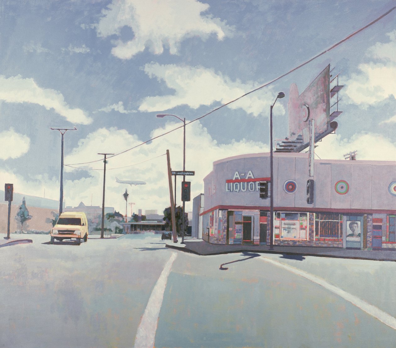 AA Liquor Store, Los Angeles, 2001 (olej na plátně) od Peter Wilson