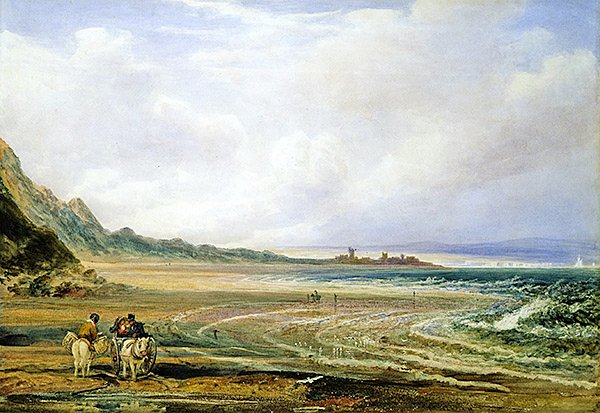 Camber Sands (akvarel na papíře) od Peter de Wint