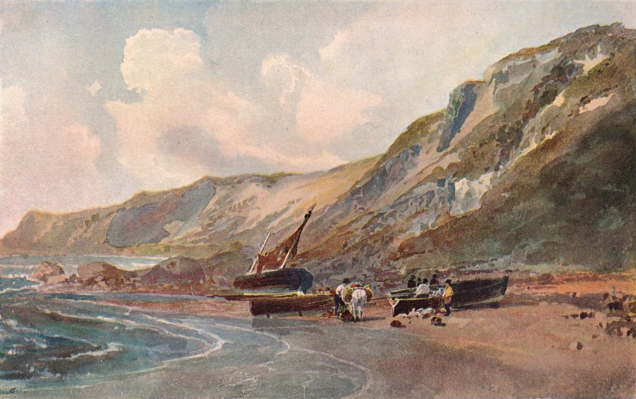 Pobřežní scéna, c1819 od Peter de Wint