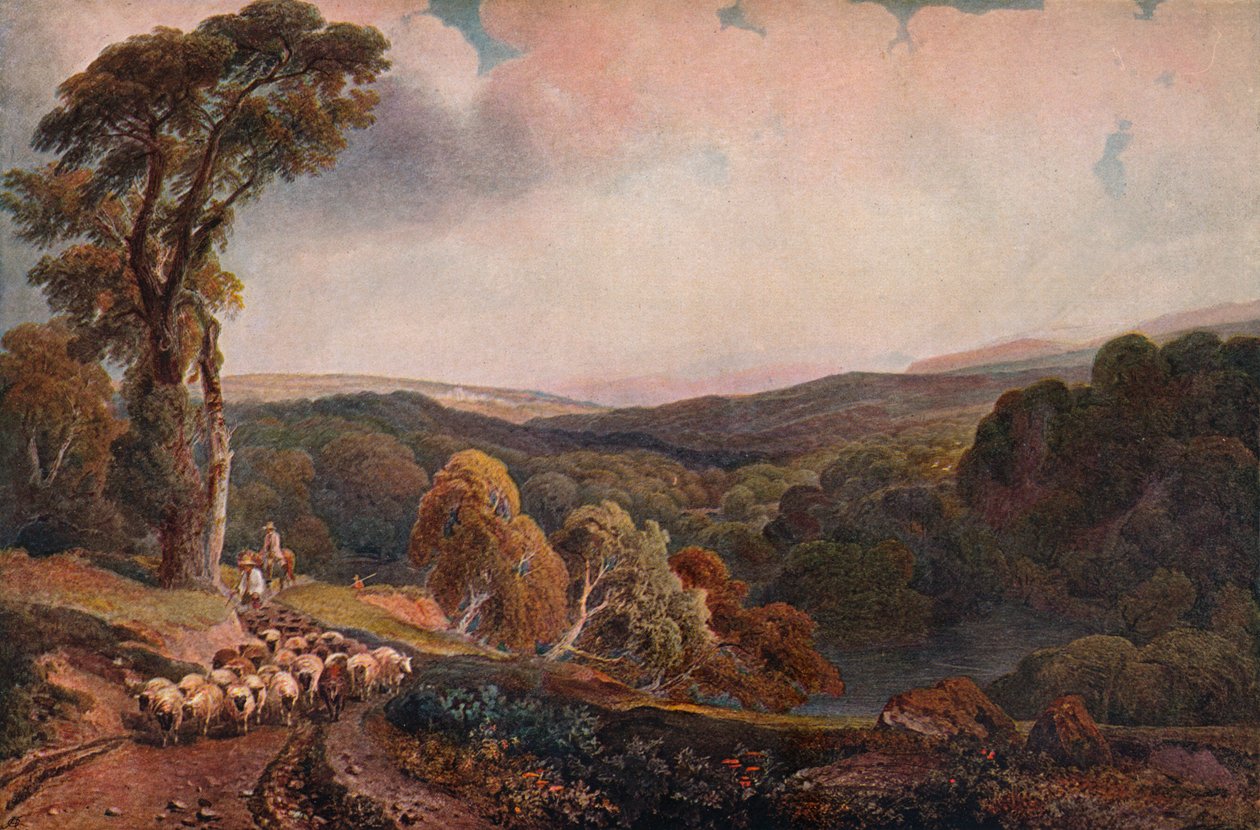Poblíž hradu Lowther, c1818 od Peter de Wint