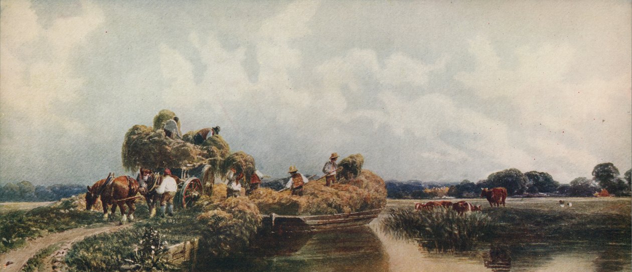 Roman Canal, Lincolnshire, c1840, c1915 od Peter de Wint