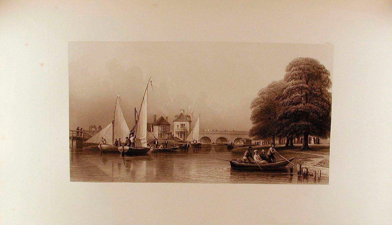 Pohled na most Folly v roce 1827 od Peter de Wint