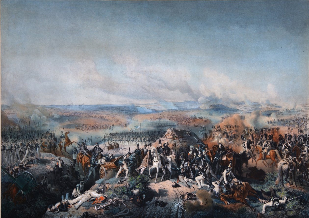 Bitva u Borodina 26. srpna 1812, první čtvrtina 19. století. od Peter von Hess