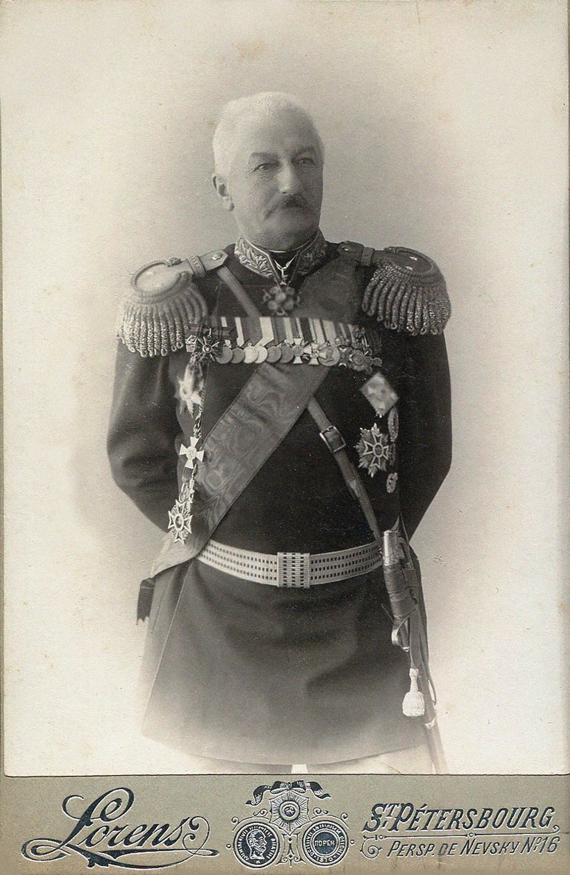 Generál Konstantin Pavlovič Prezhbiano 1840-1905, 1898. od Petersburg . Photo studio Alfred Lorens