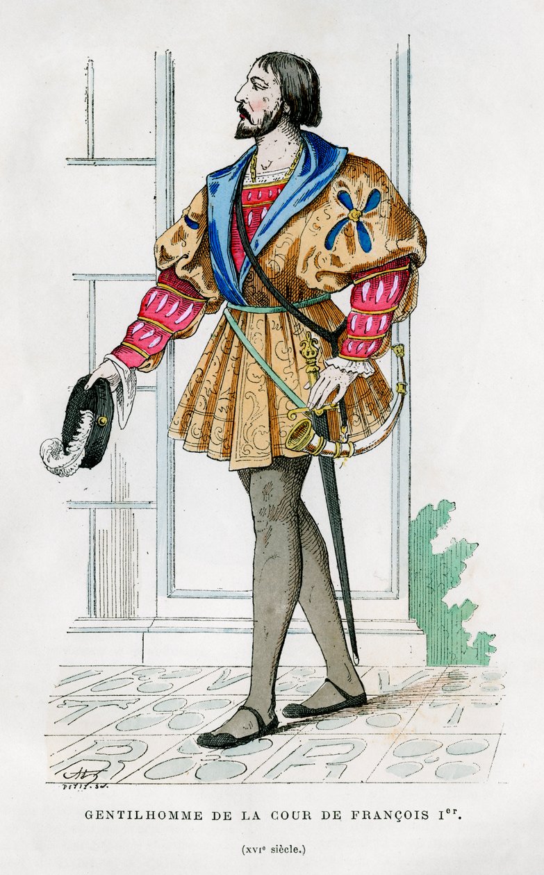 Pánové ze dvora Františka I. Francouzského, 16. století 1882-1884 od Petit