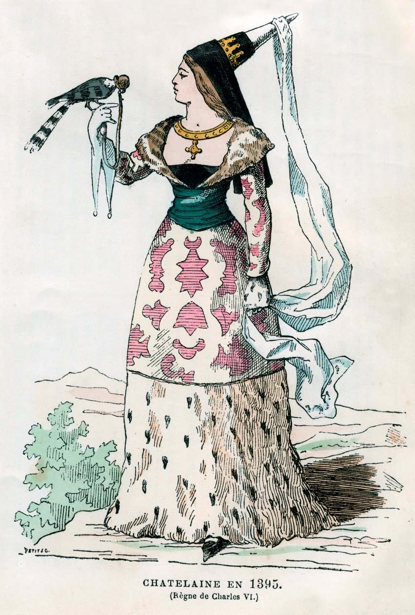 Paní z doby francouzského Karla VI., 1395 1882-1884. od Petit
