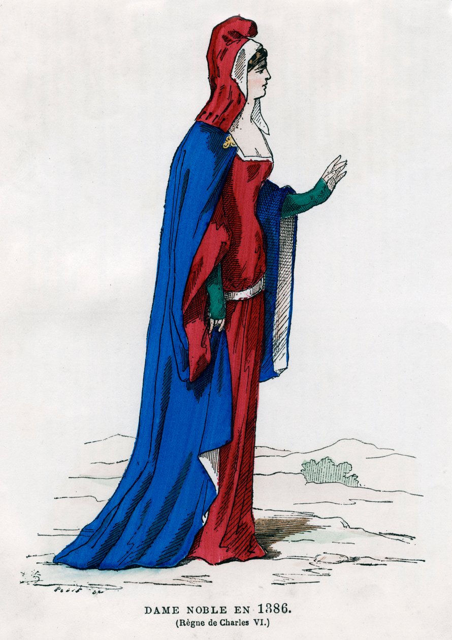 Šlechtica doby francouzského Karla VI., 1386 1882-1884 od Petit
